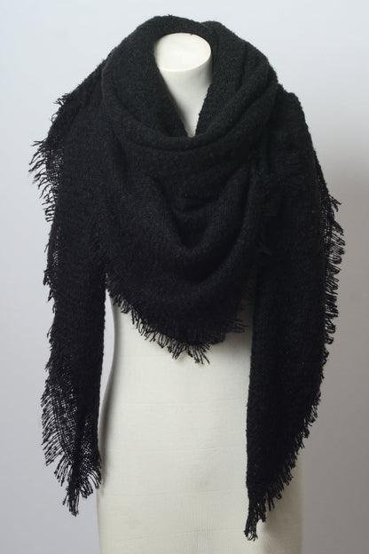 Luxury Mohair Square Scarf – Cozy & Elegant Wrap ??????-Soul Flow Apparel