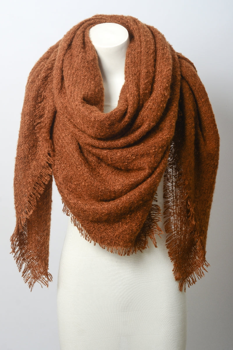 Luxury Mohair Square Scarf – Cozy & Elegant Wrap ??????-Soul Flow Apparel