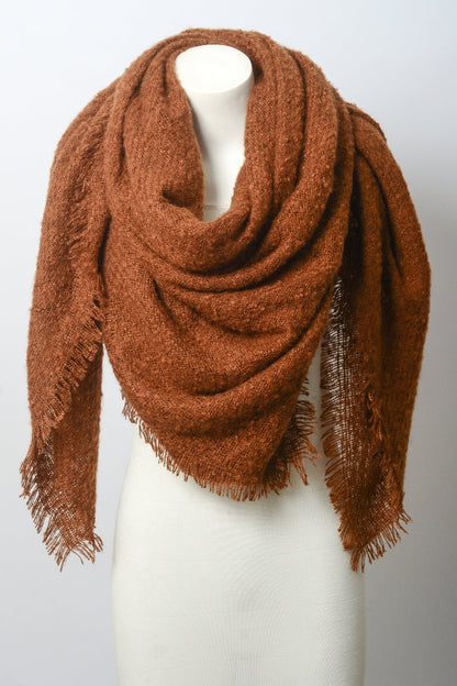 Luxury Mohair Square Scarf – Cozy & Elegant Wrap ??????-Soul Flow Apparel