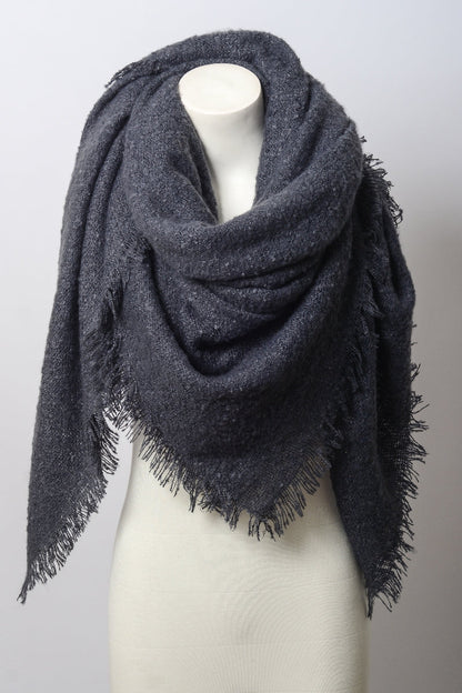 Mohair Square Blanket Scarf-Soul Flow Apparel