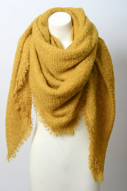 Mohair Square Blanket Scarf-Soul Flow Apparel