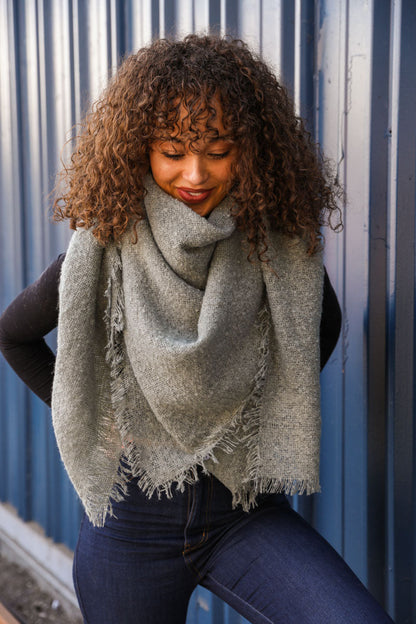 Mohair Square Blanket Scarf-Soul Flow Apparel