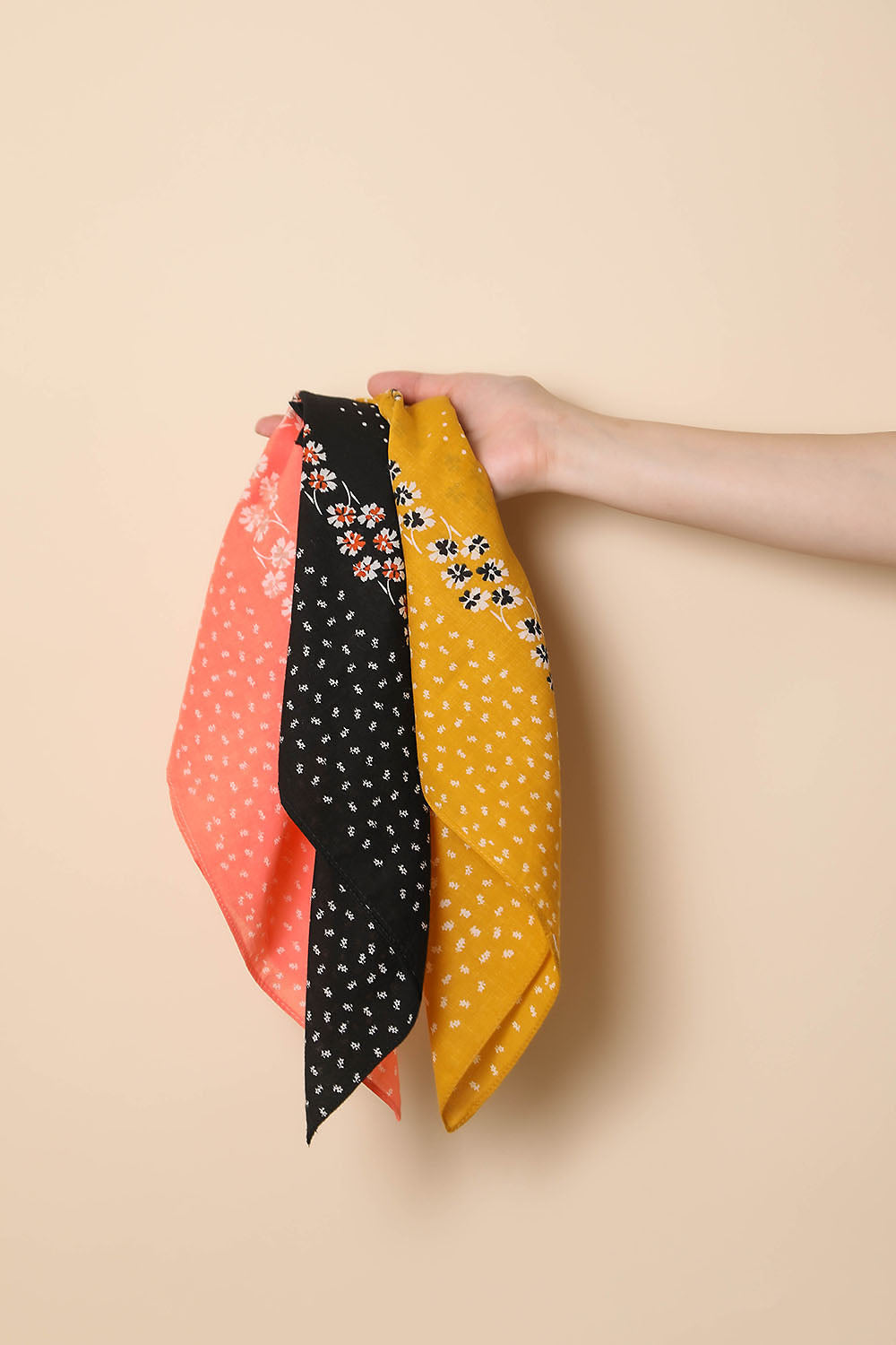 Dotted & Floral Bandana-Soul Flow Apparel