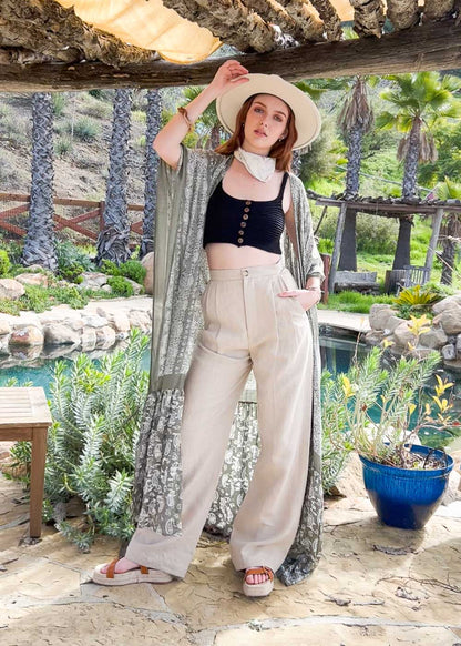 Paisley Free Flow Kimono-Soul Flow Apparel