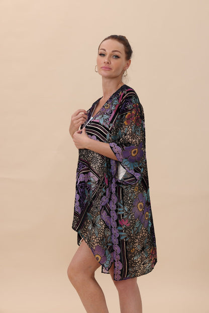 Velvet Bloom Kimono – Luxurious Textures & Artisan Craftsmanship-Soul Flow Apparel