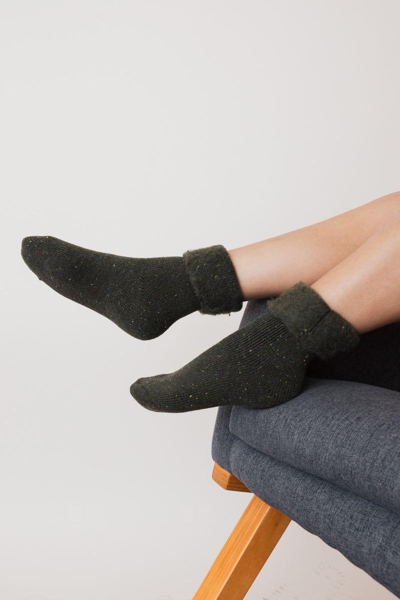 Soul Flow Apparel | Boho Thick Knit Crew Socks for Ultimate Fall & Winter Warmth ????