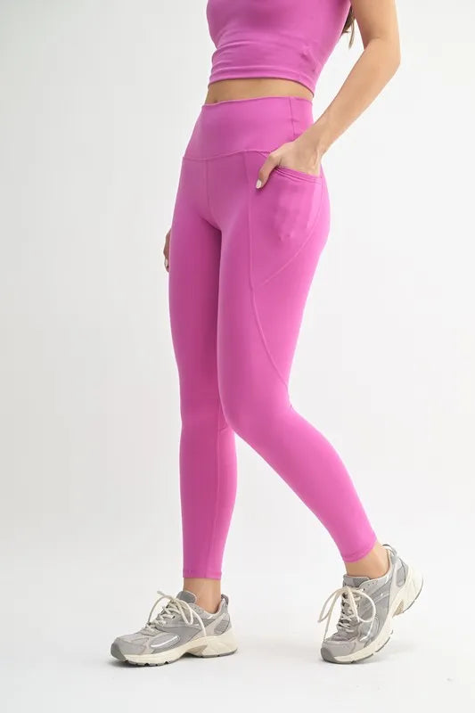 MONO B Venice Cloud Light Sculpt High-Waisted Leggings-Soul Flow Apparel