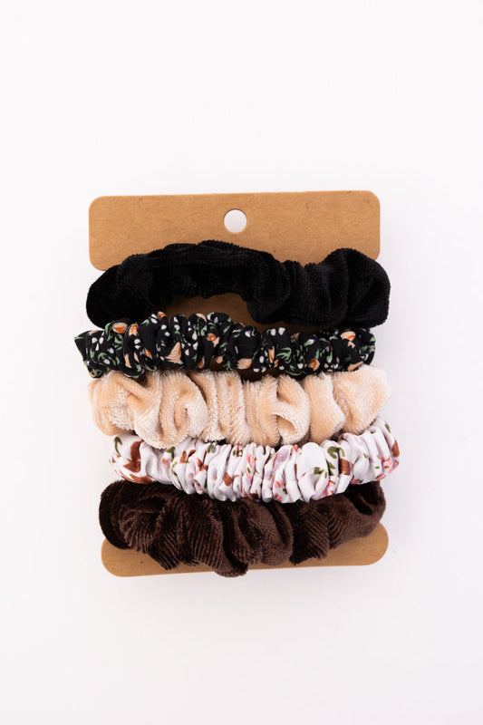 Autumn Floral Hair Ponytail Scrunchies – Assorted Designs-Soul Flow Apparel
