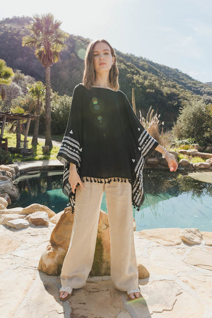 Aztec Embroidered Tunic-Soul Flow Apparel