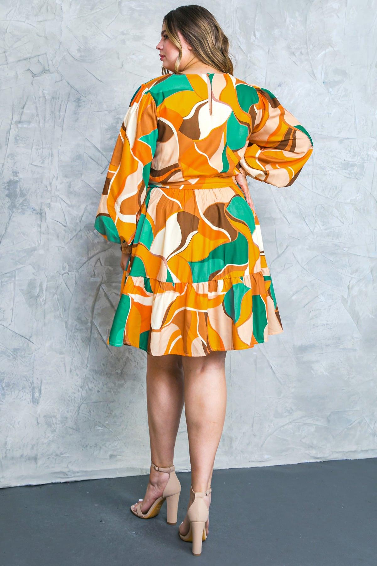 Feel Happiness Woven Mini Dress With Ruffle Hem And Sash Belt