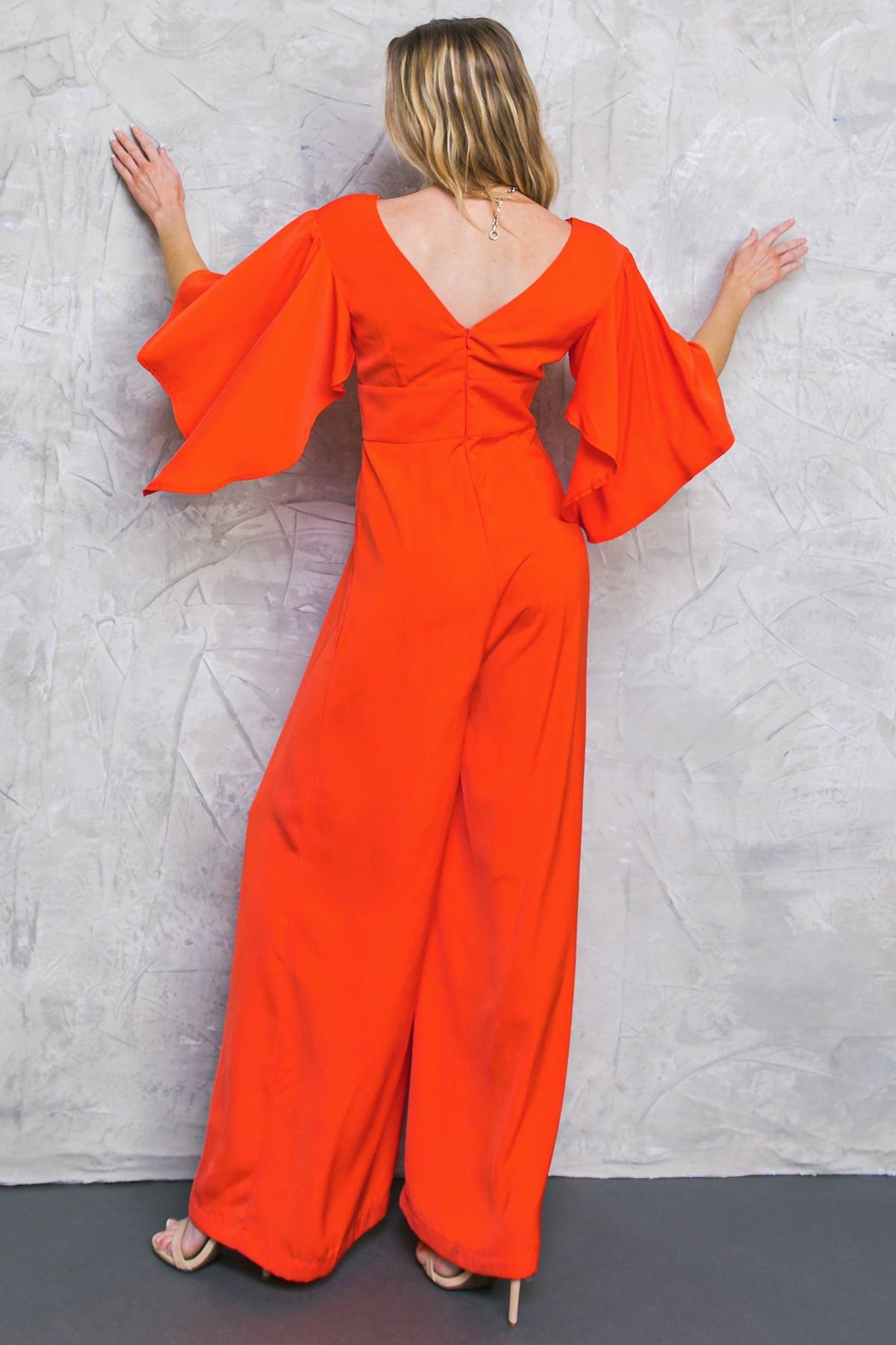 Raised On Promises Stars Woven Jumpsuit With V Neckline