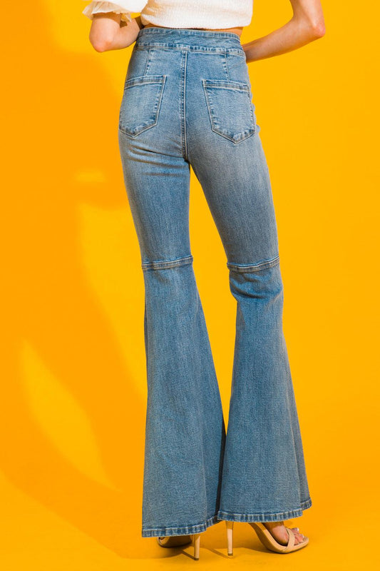 My Muse Washed Jeans for Everyday Comfort and Classic Style, view 15 — Soul Flow Apparel