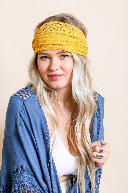 Bohemian Lace Headwrap-Soul Flow Apparel