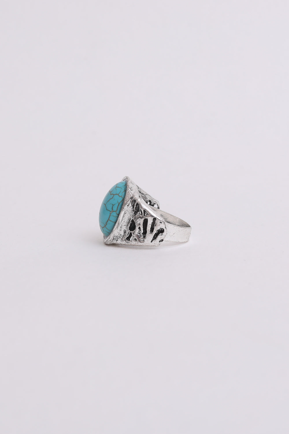 Bohemian Oval Cut Turquoise Ring-Soul Flow Apparel