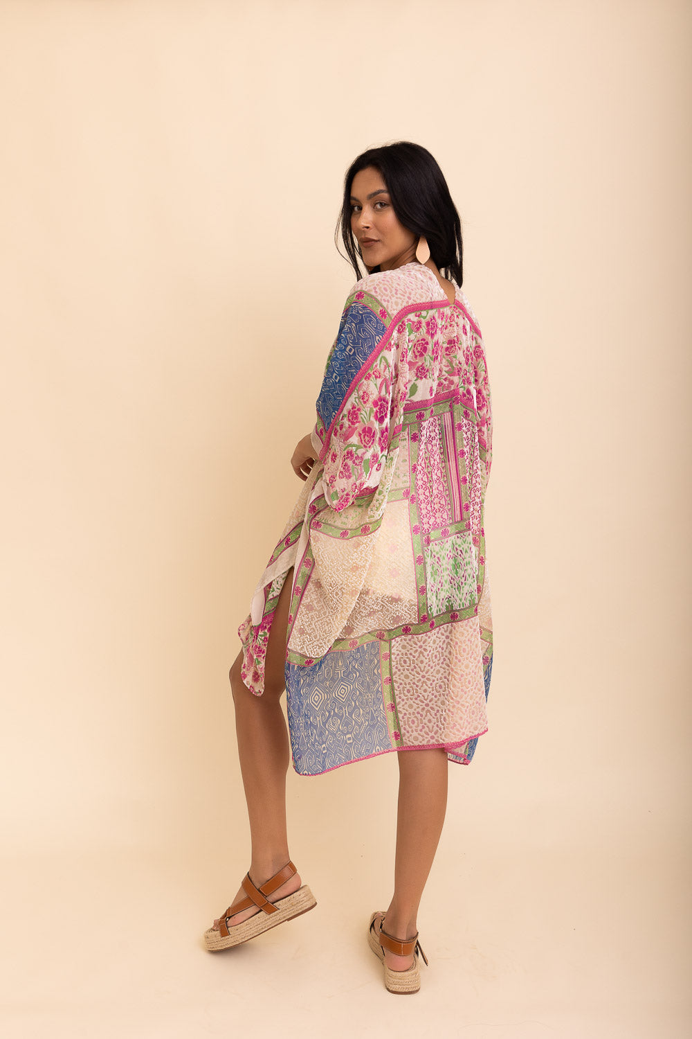 Boho Bliss Burnout Velvet Kimono-Soul Flow Apparel