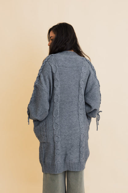 Twisted Cozy Cable Knit Cardigan Leto Collection