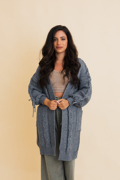 Twisted Cozy Cable Knit Cardigan Leto Collection