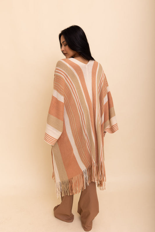 Boho Chic Frayed Edge Ruana-Soul Flow Apparel