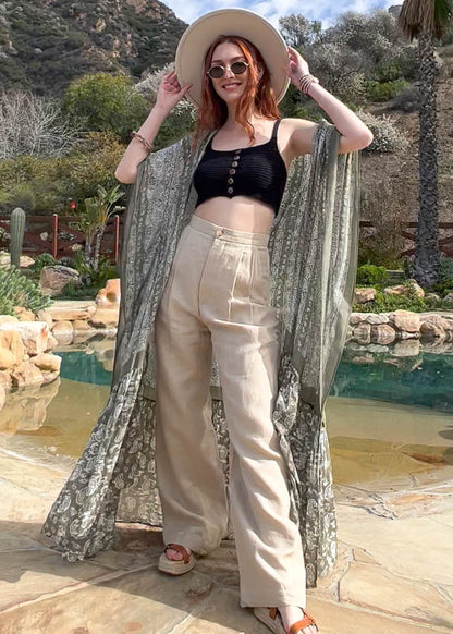 Paisley Free Flow Kimono-Soul Flow Apparel