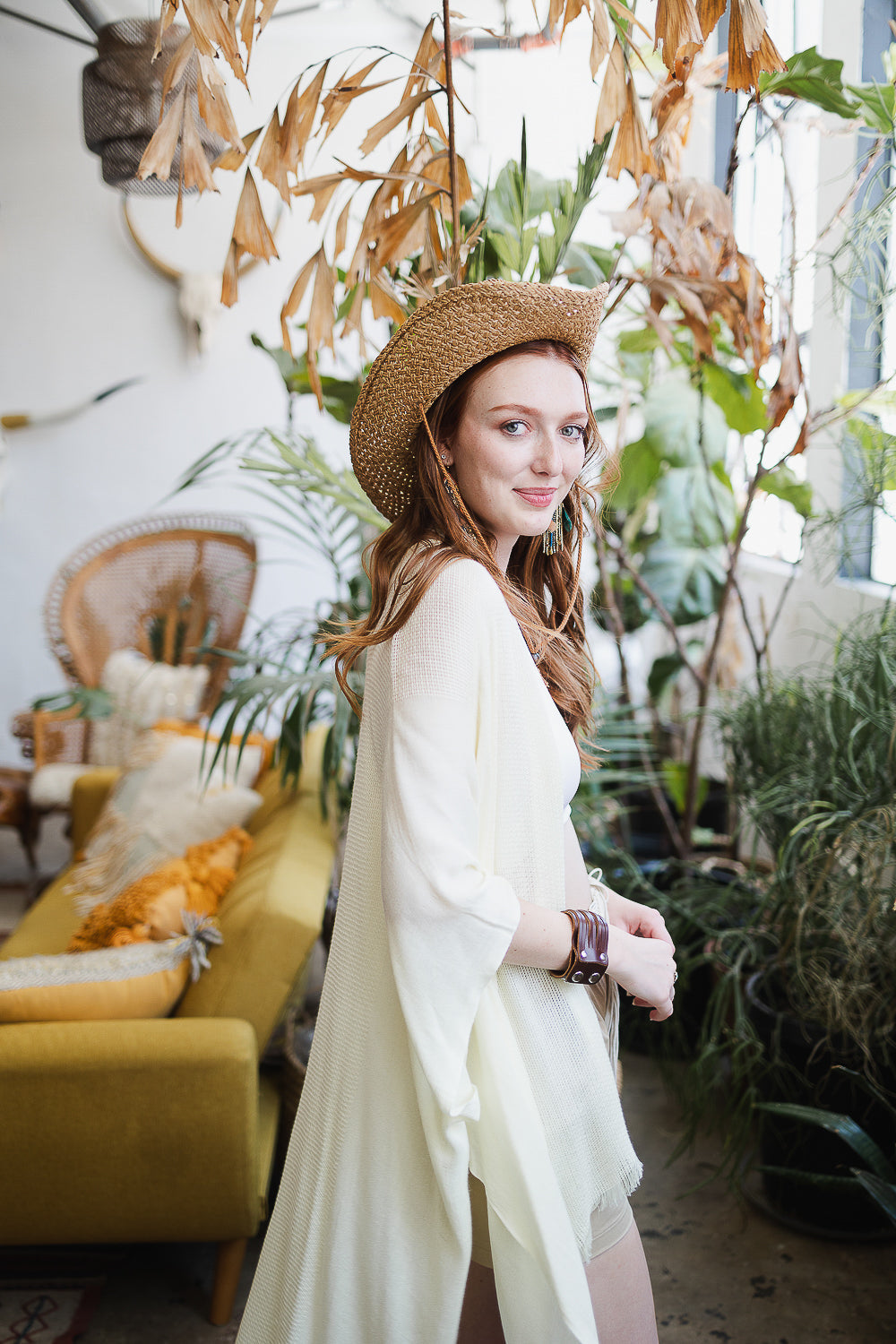Soul Flow Apparel | Boho Spring Frayed Trim Kimono