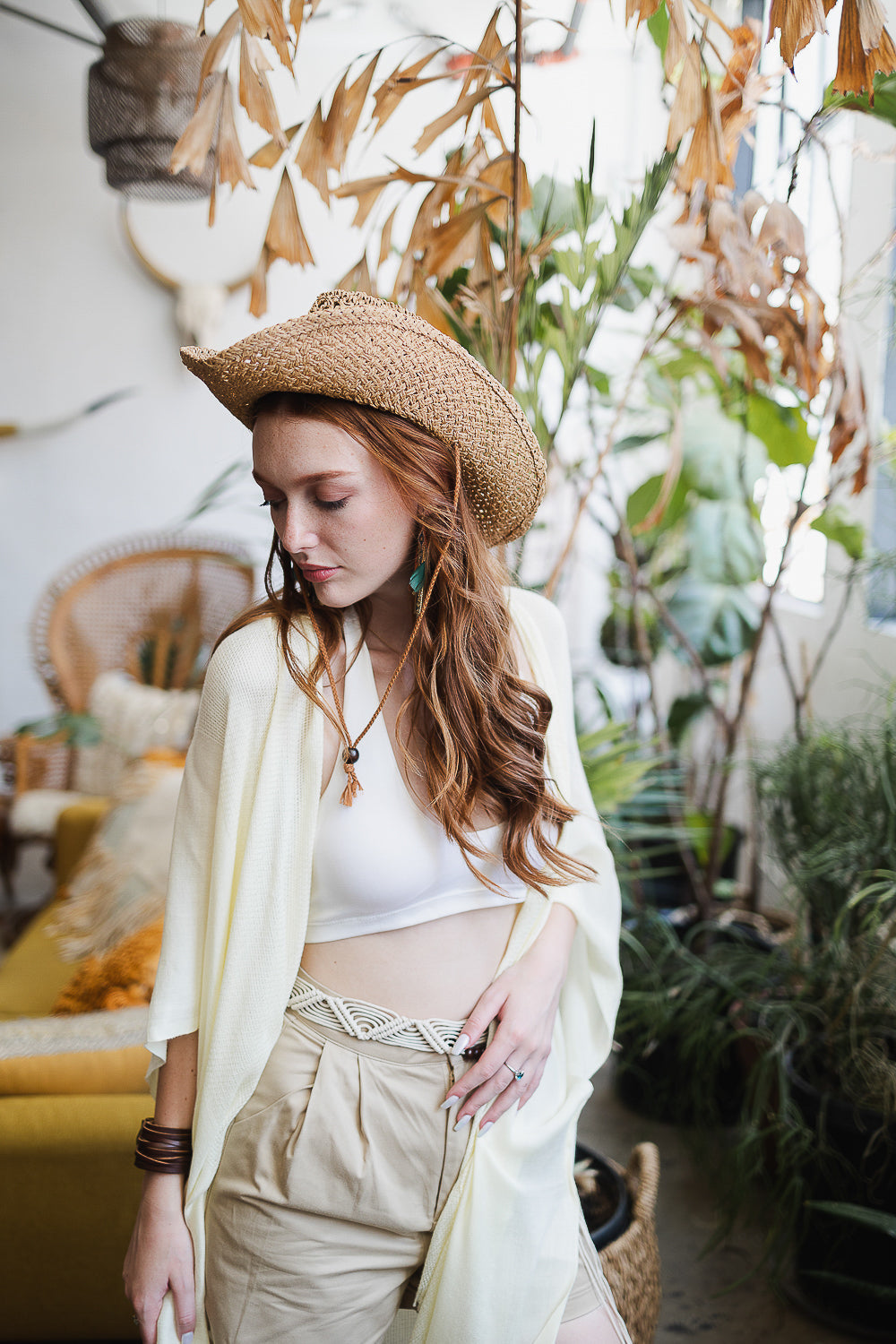 Soul Flow Apparel | Boho Spring Frayed Trim Kimono