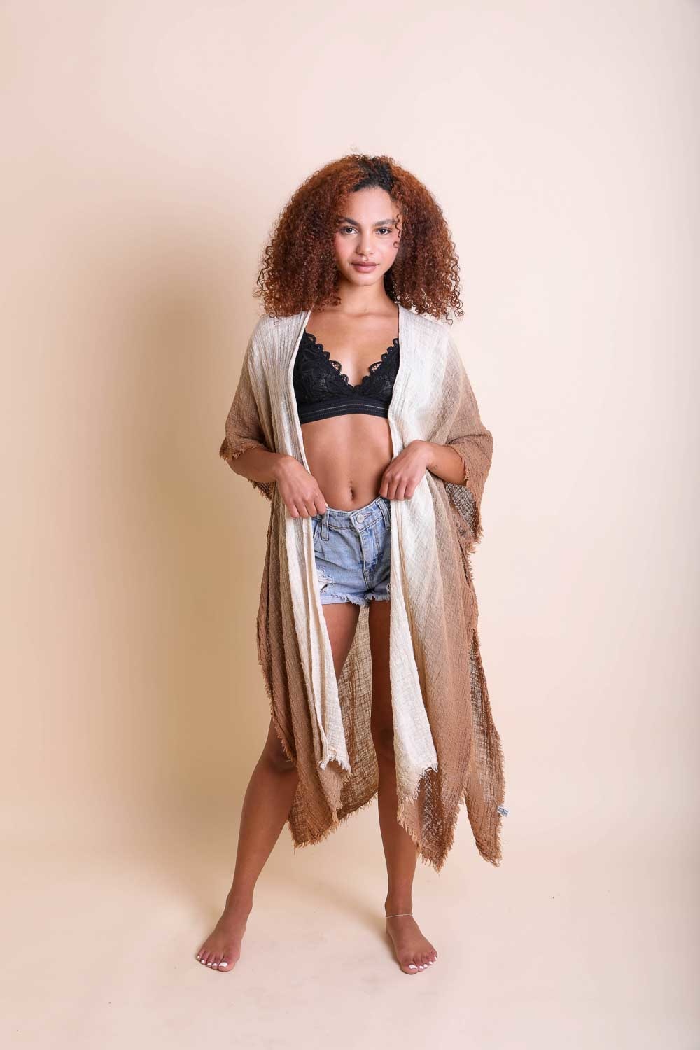 Ombre Cotton Kimono-Soul Flow Apparel