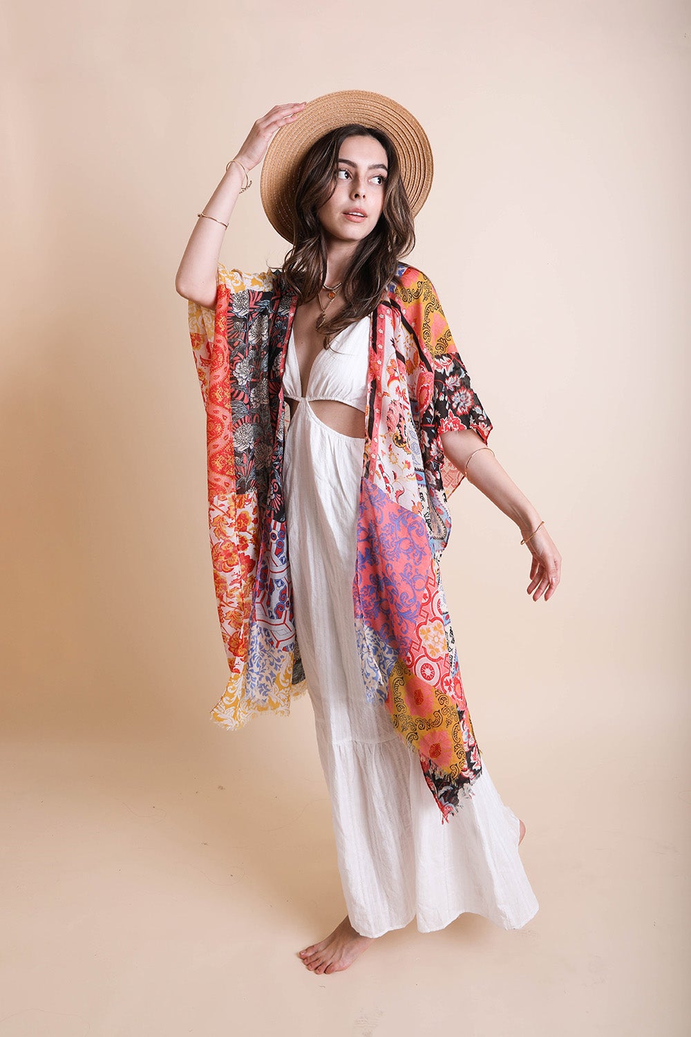 Boho Patchwork Kimono-Soul Flow Apparel