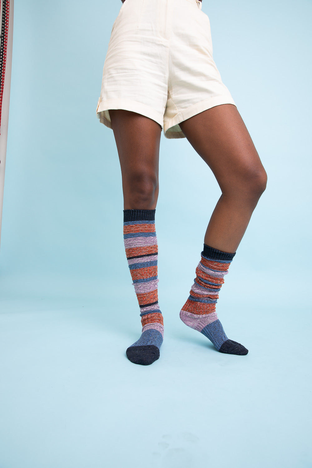 Boho Stripe Boot Socks-Soul Flow Apparel