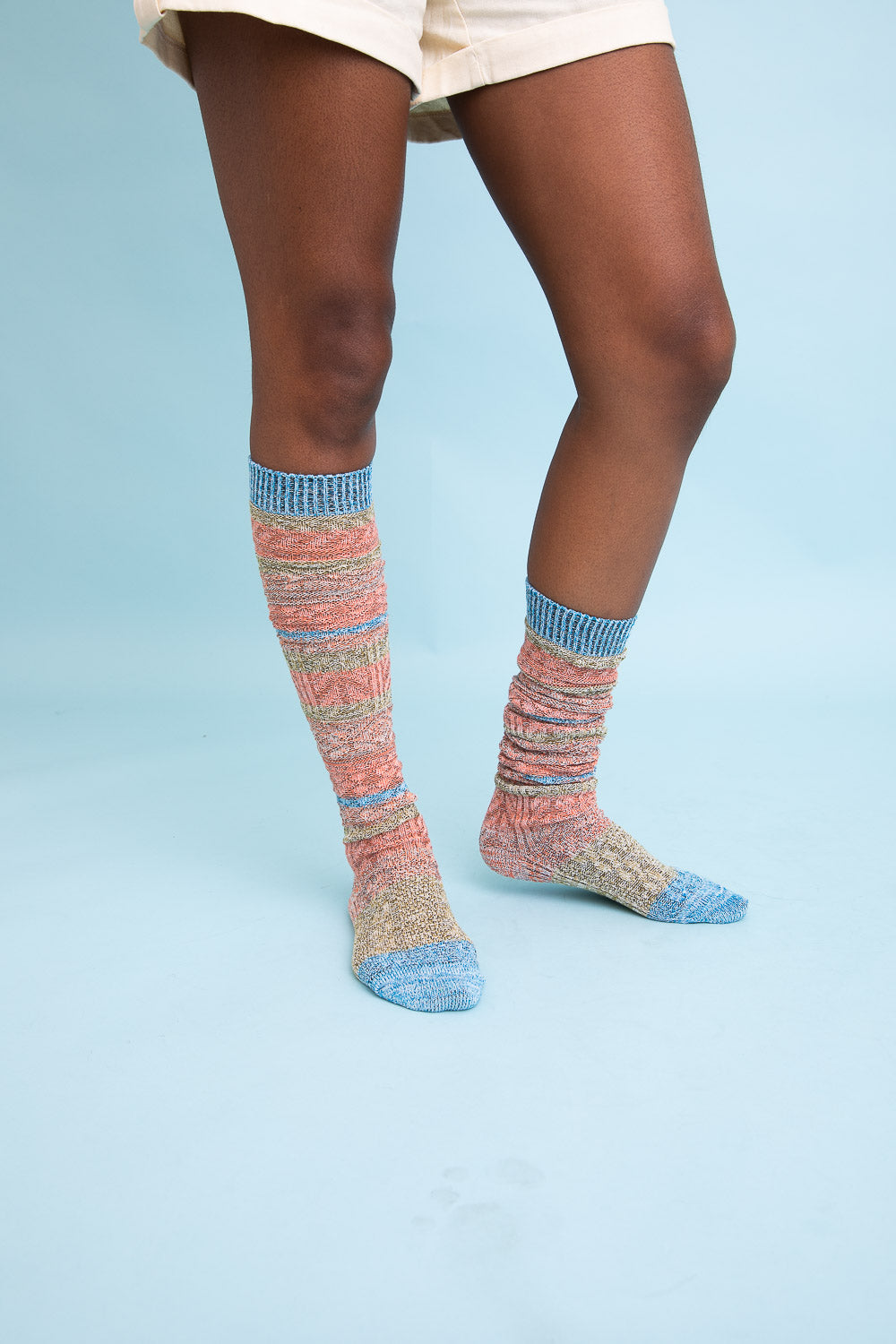 Boho Stripe Boot Socks-Soul Flow Apparel