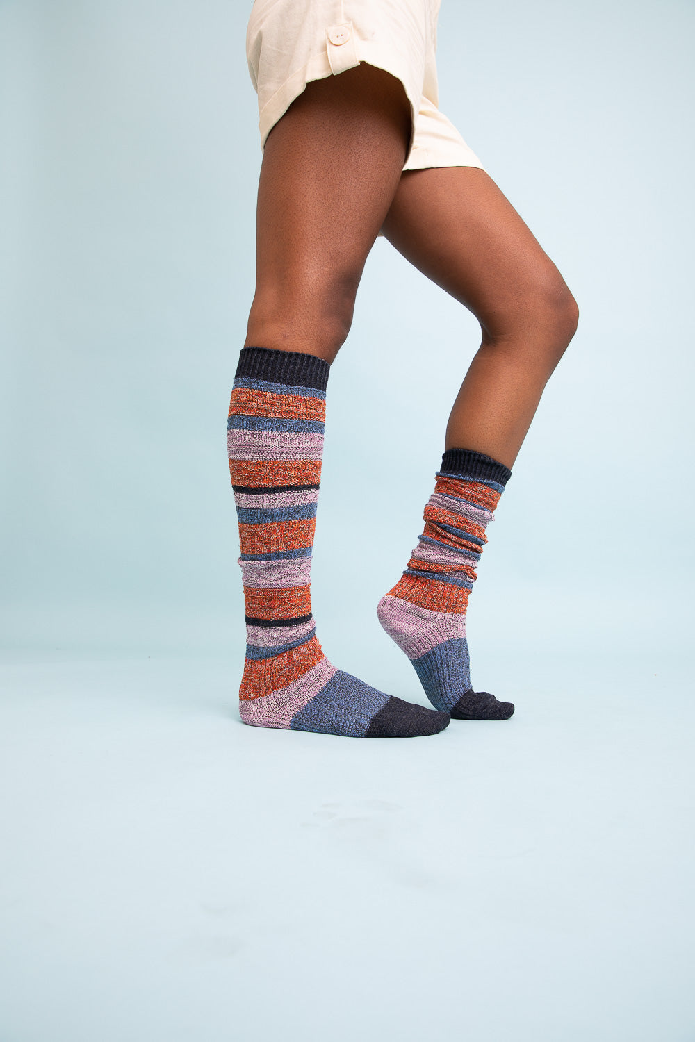 Boho Stripe Boot Socks-Soul Flow Apparel