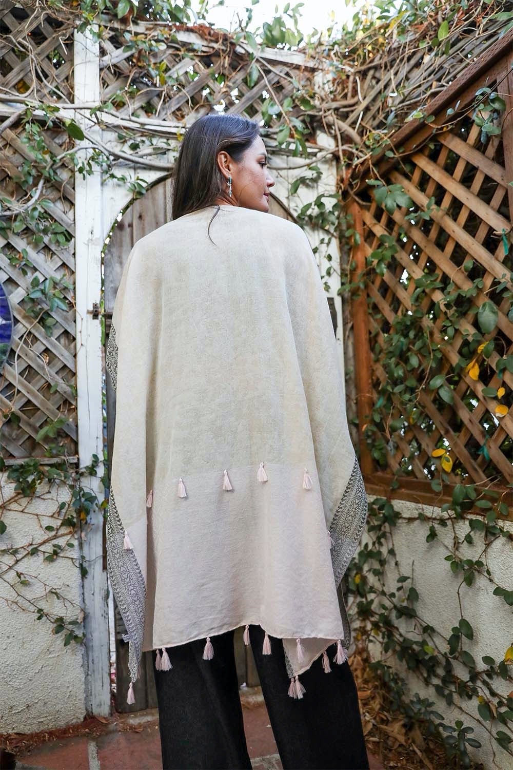 Emerald Coast Tassel Kimono-Soul Flow Apparel