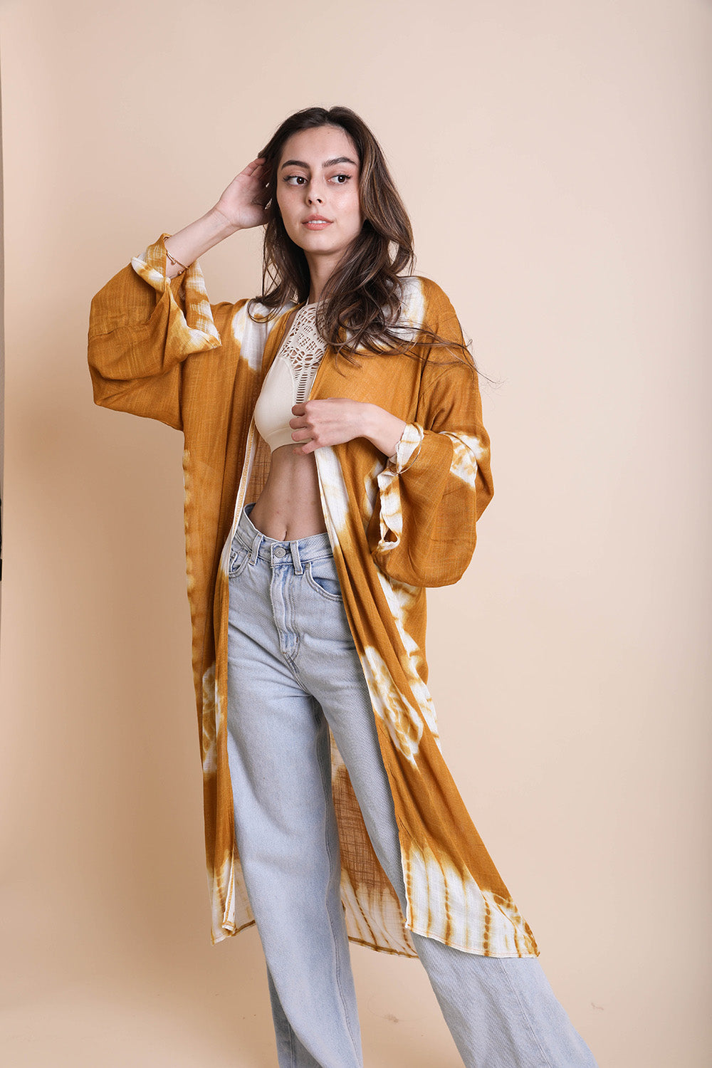 Soul Flow Apparel | Boho Tie Dye Kimono for Effortless Style
