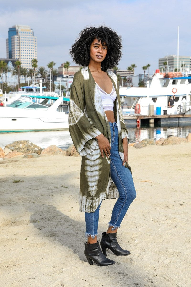 Soul Flow Apparel | Boho Tie Dye Kimono for Effortless Style