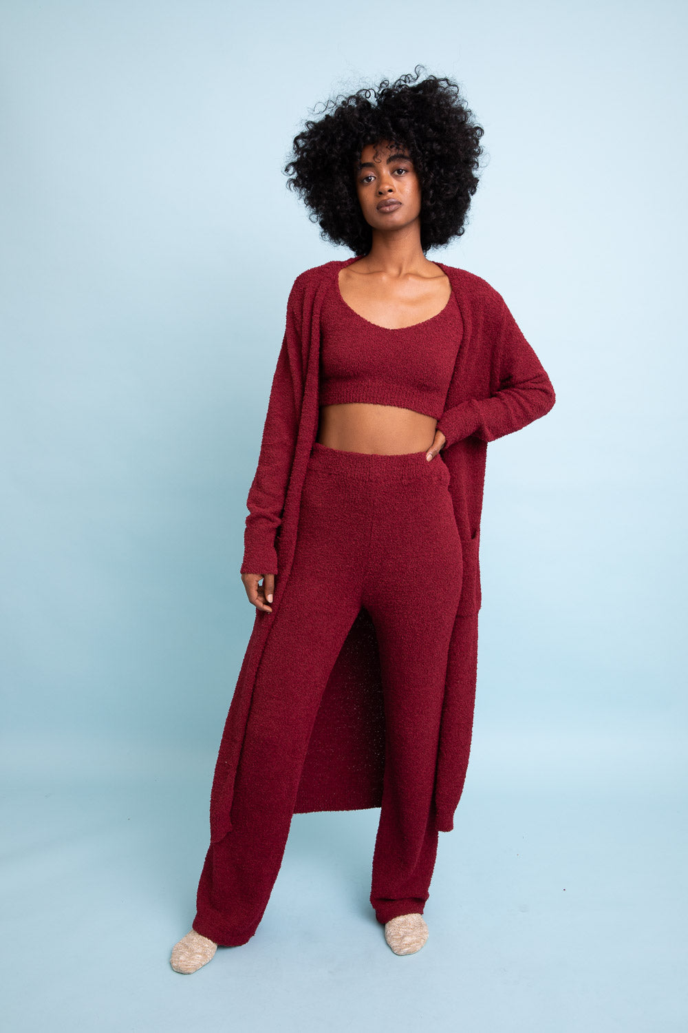 Ultra-soft Boucle Longline Cardigan-Soul Flow Apparel
