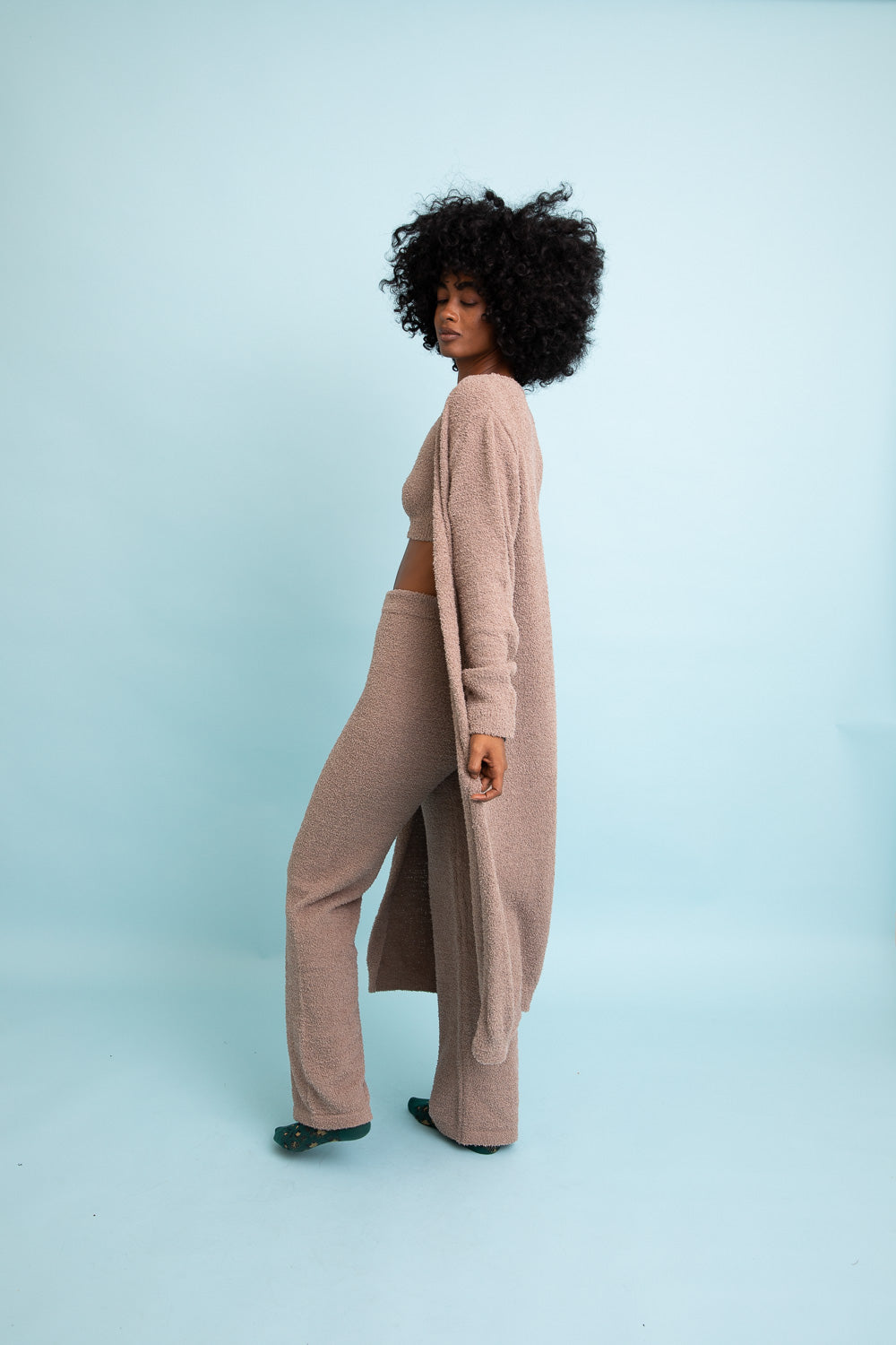 Ultra-soft Boucle Longline Cardigan-Soul Flow Apparel