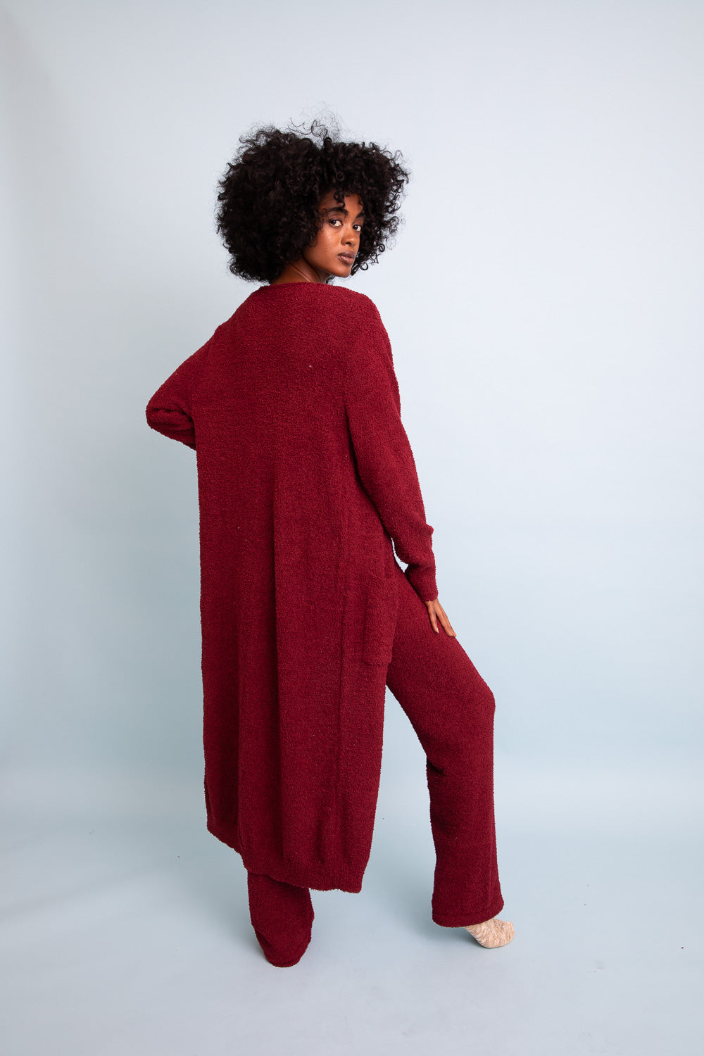 Ultra-soft Boucle Longline Cardigan-Soul Flow Apparel