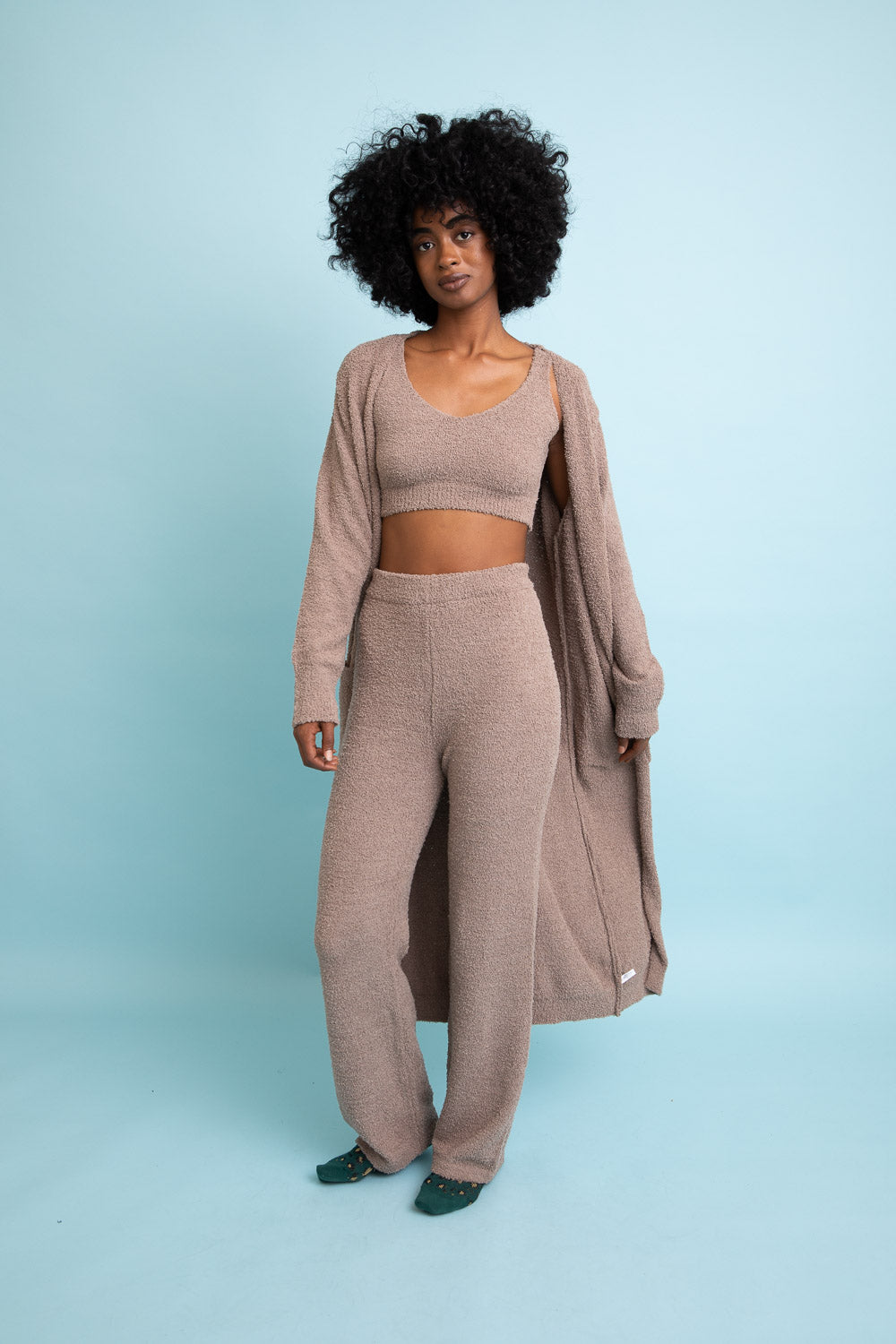 Ultra-soft Boucle Longline Cardigan-Soul Flow Apparel