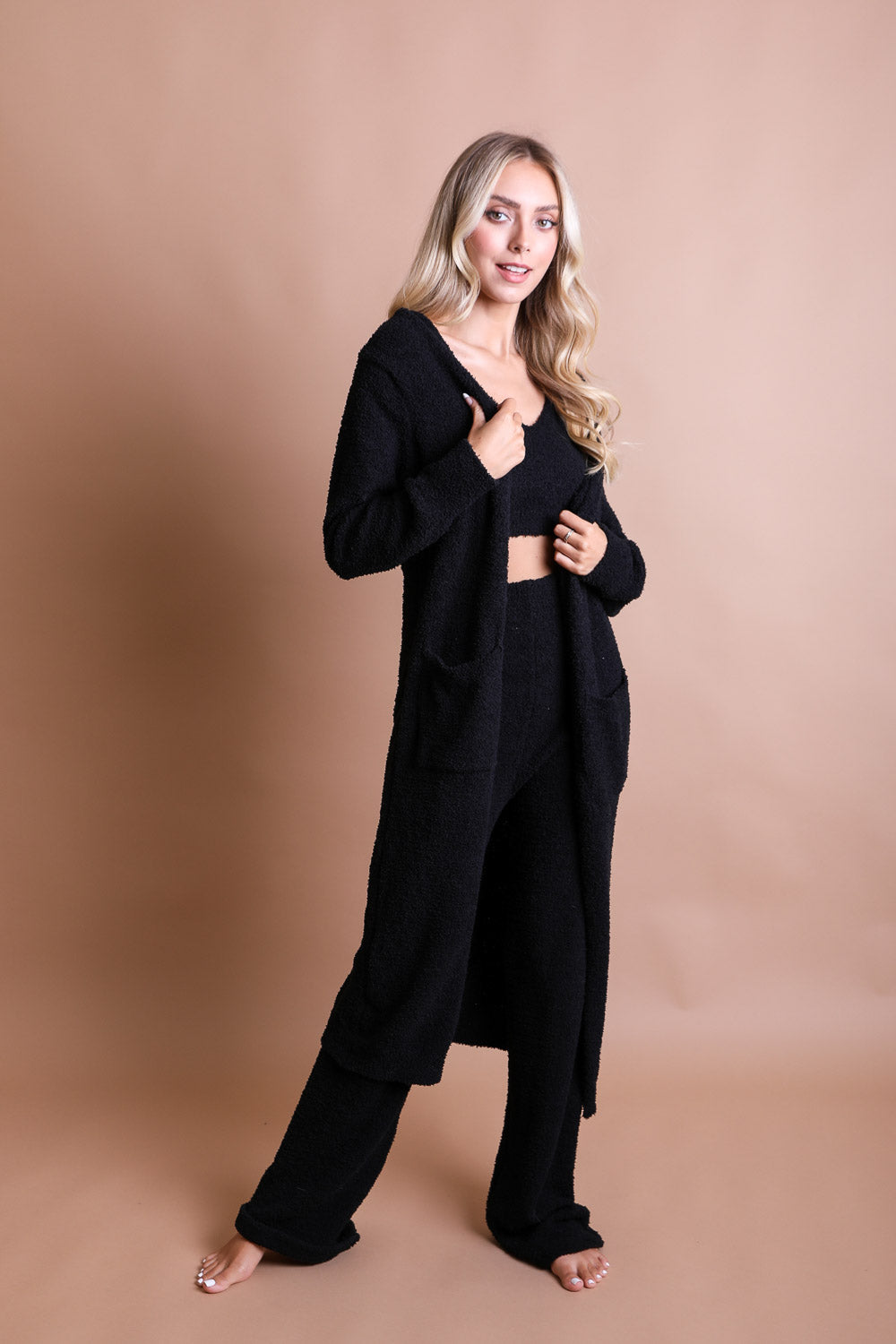 Ultra-soft Boucle Longline Cardigan-Soul Flow Apparel