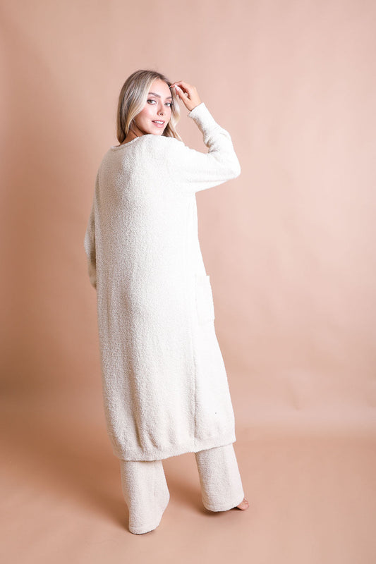 Ultra-soft Boucle Longline Cardigan-Soul Flow Apparel