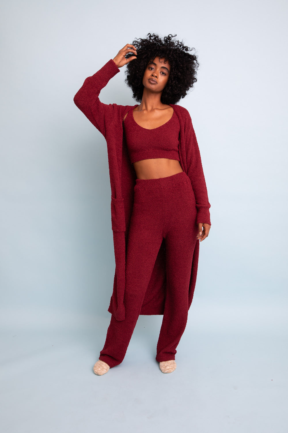Ultra-soft Boucle Longline Cardigan-Soul Flow Apparel
