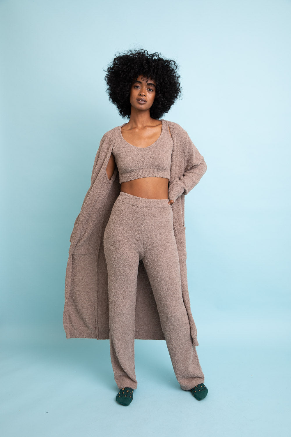 Ultra-soft Boucle Longline Cardigan-Soul Flow Apparel