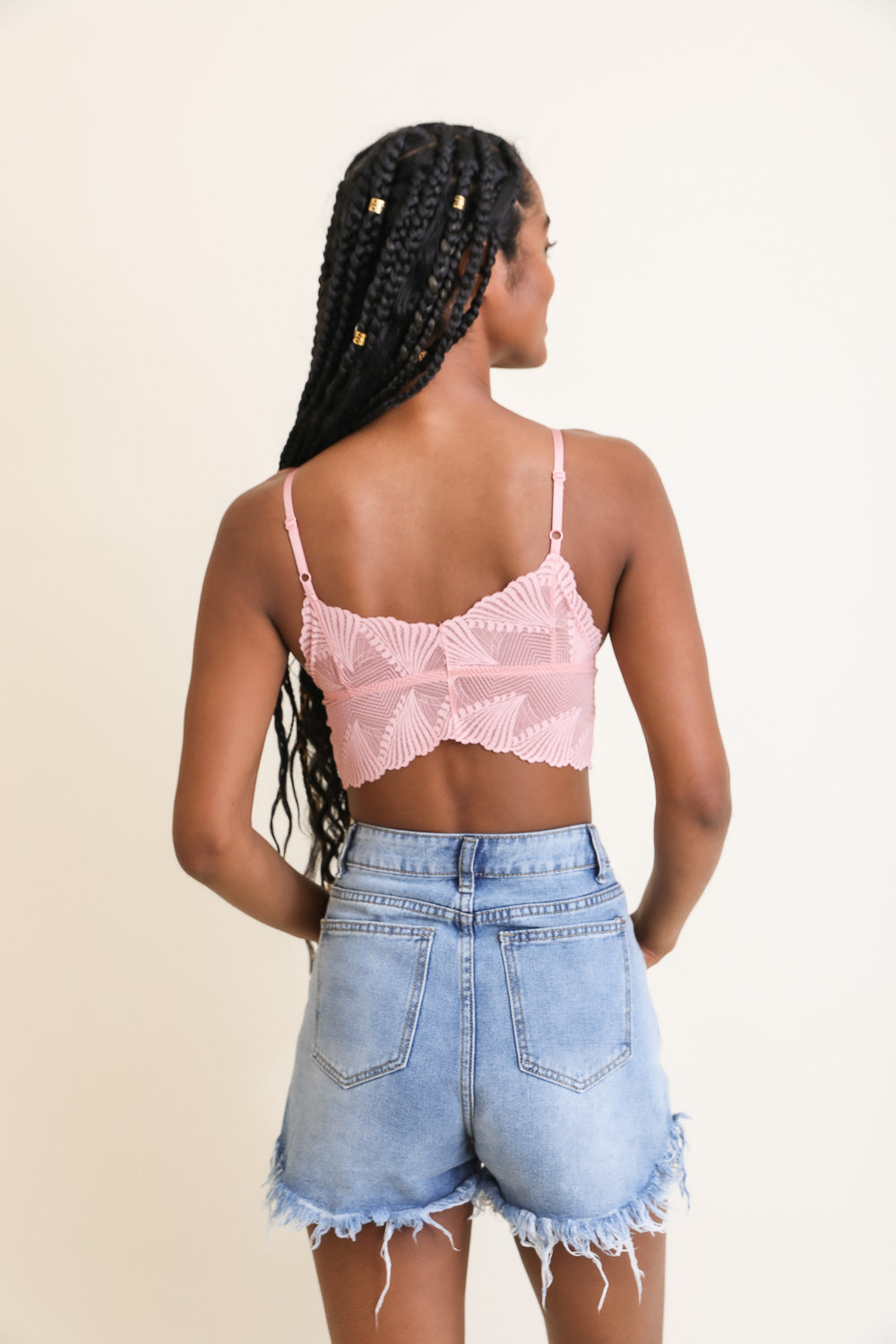 Butterfly Scallop Lace Bralette-Soul Flow Apparel