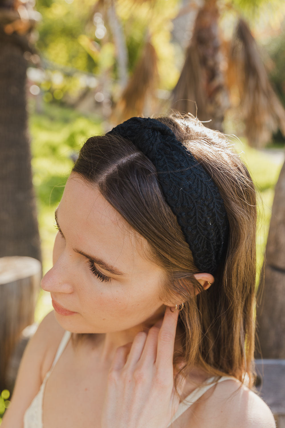 Embroidered Floral Knot Headband – Elegant and Stylish-Soul Flow Apparel