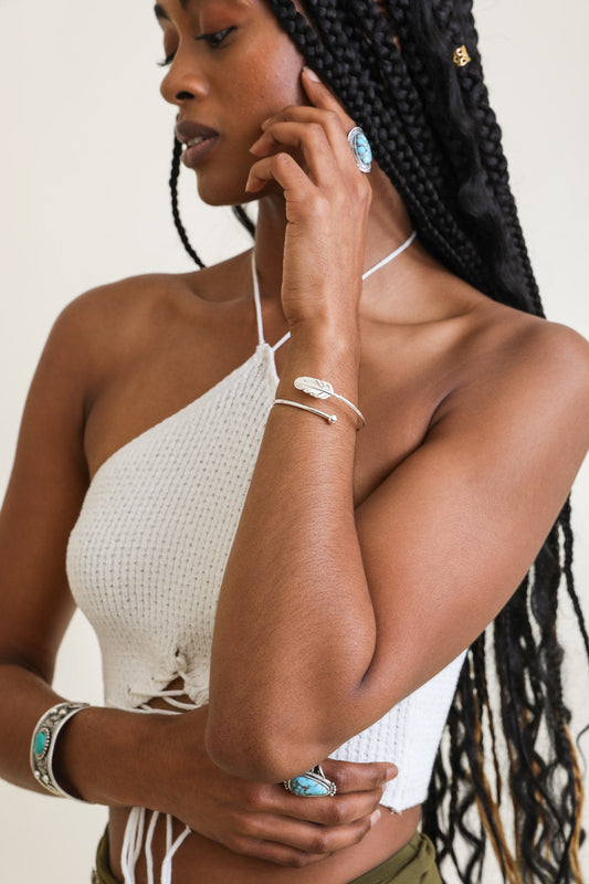 Chic Feather Cuff-Soul Flow Apparel