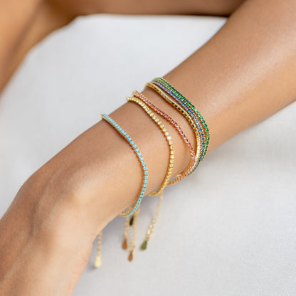 Chloe Tennis Bracelet Canary