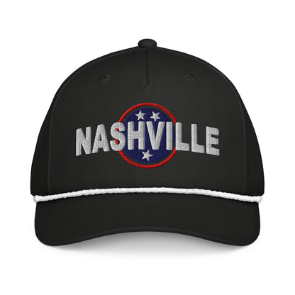 Nashville Embroidered Classic Rope Cap, Nash Hat-Soul Flow Apparel