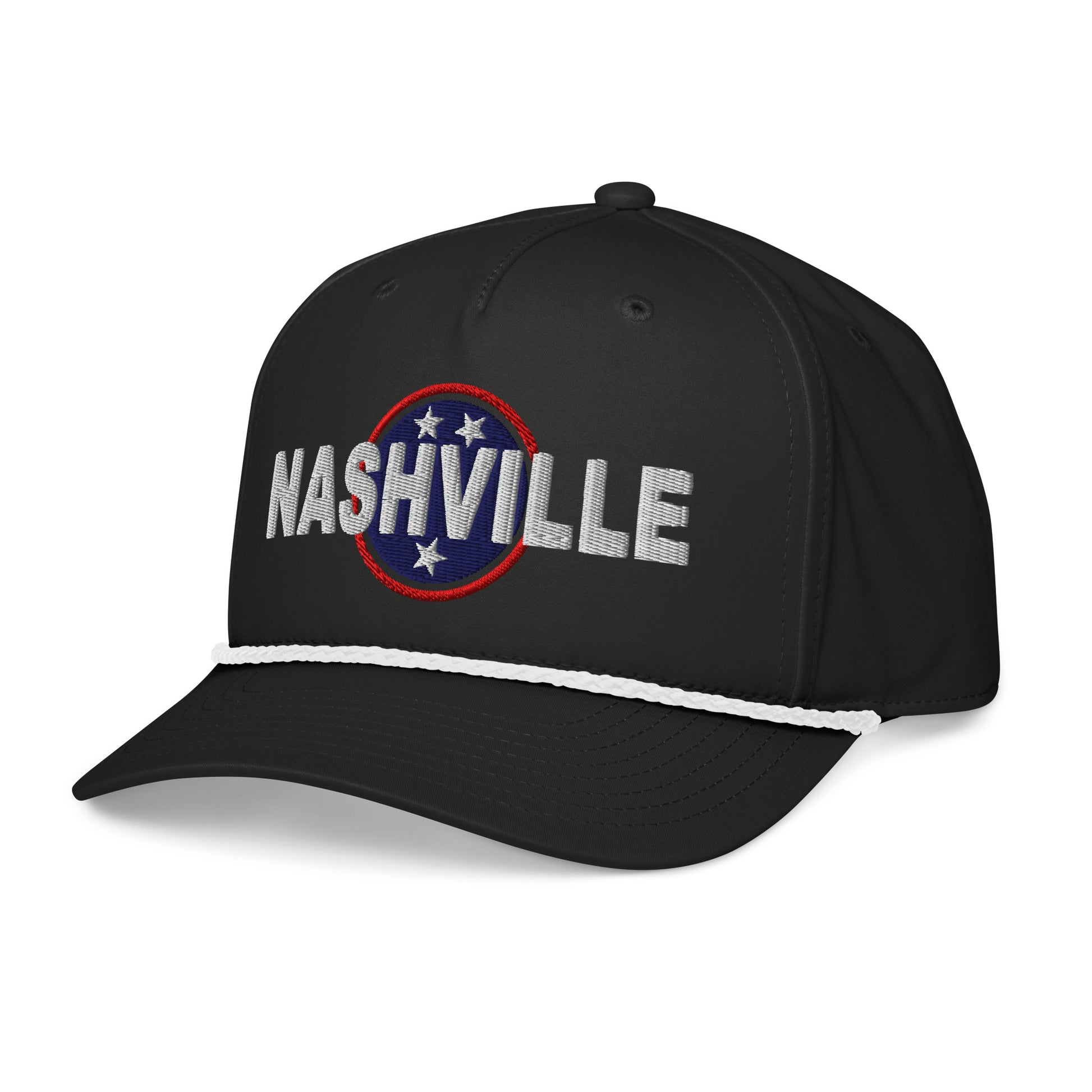 Nashville Embroidered Classic Rope Cap, Nash Hat-Soul Flow Apparel