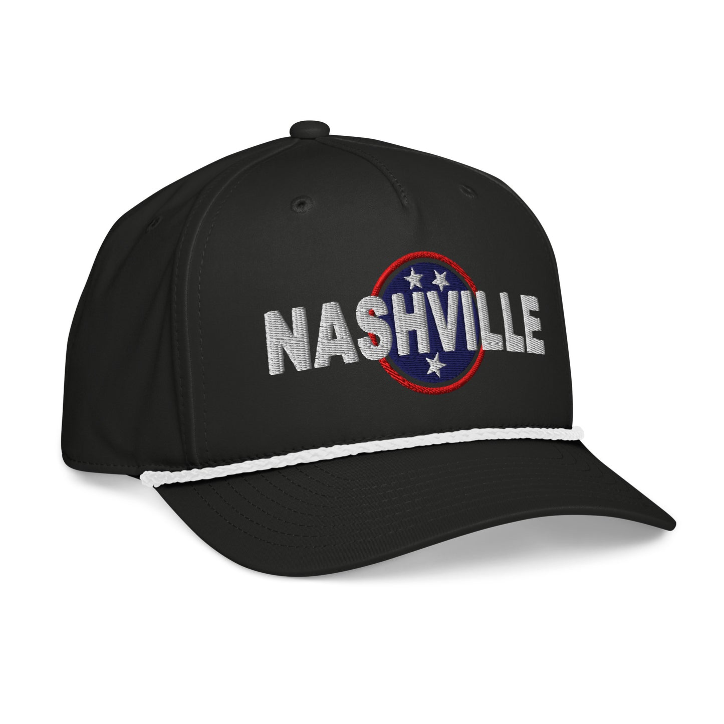 Nashville Embroidered Classic Rope Cap, Nash Hat-Soul Flow Apparel