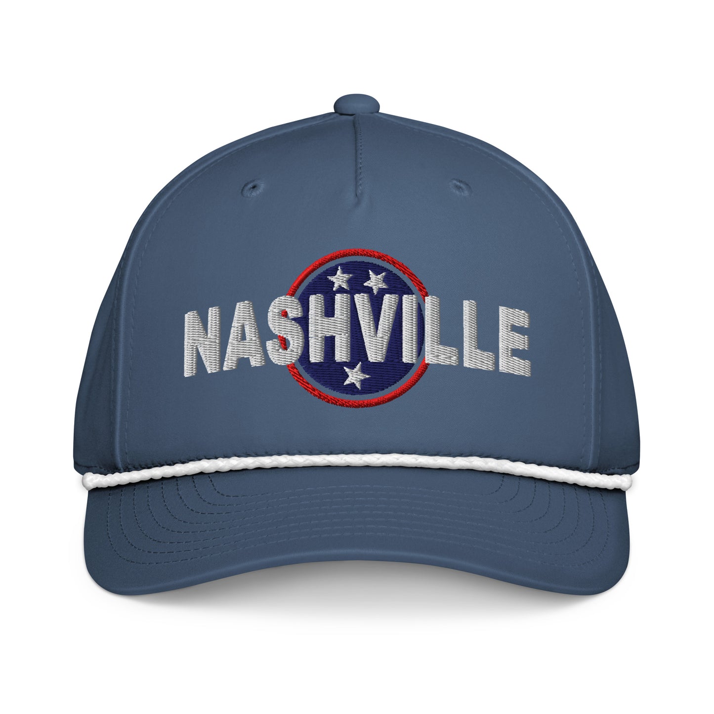 Nashville Embroidered Classic Rope Cap, Nash Hat-Soul Flow Apparel