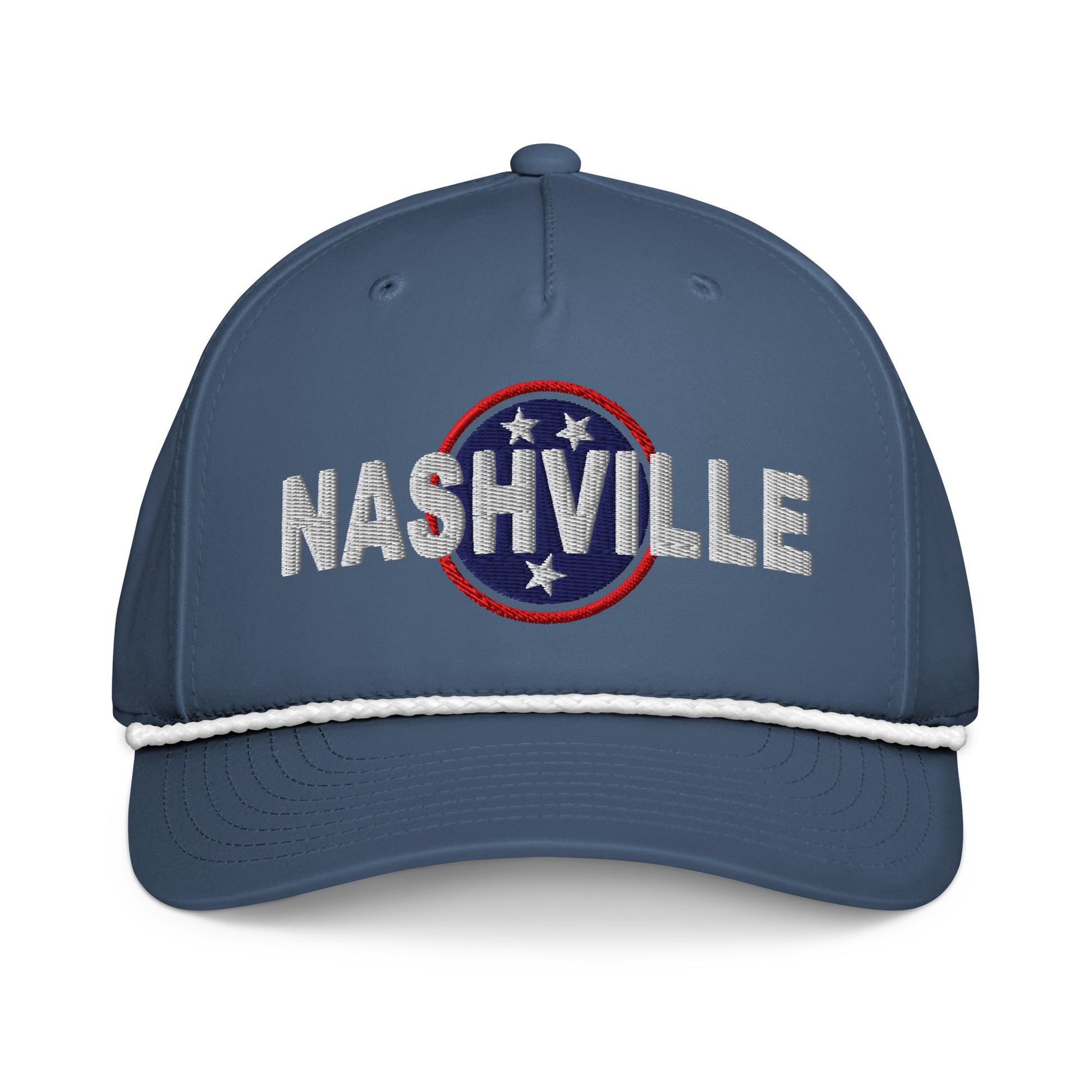 Nashville Embroidered Classic Rope Cap, Nash Hat-Soul Flow Apparel